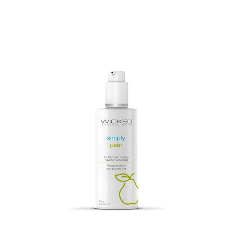 Wicked Simply Aqua Pear - Pear Flavoured Water Based Lubricant - 70 ml