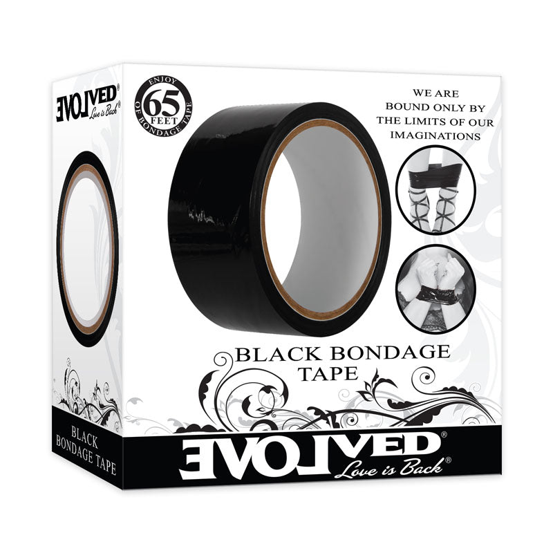 Evolved Black Bondage Tape - 20 metre length