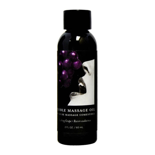 Edible Massage Oil - Gushing Grape Flavoured - 59 ml Bottle