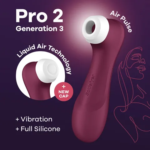 Satisfyer Pro 2 Generation 3-Wine